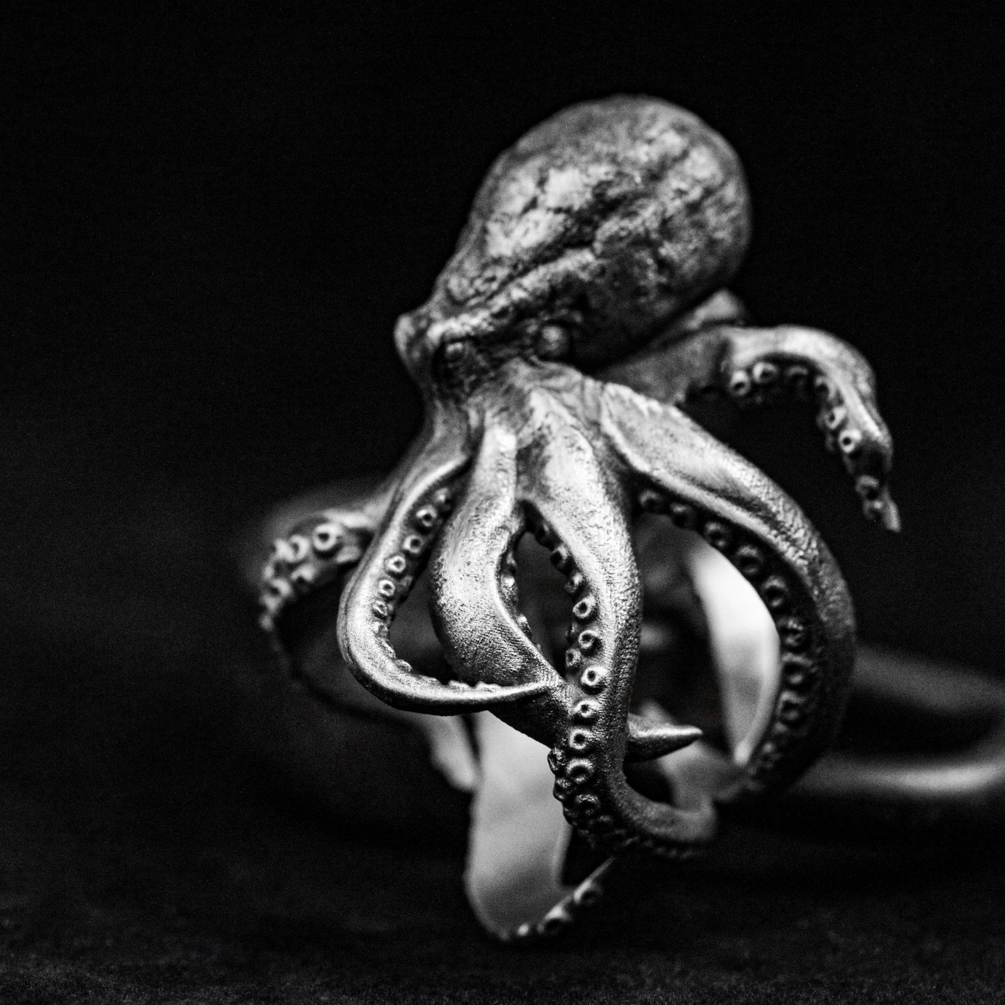 Big Octopus Ring Open Ring Cthulhu Ring 925 Sterling Silver Octopus Ring Handmade Silver Ring Octopus Jewelry