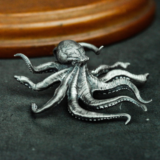Big Octopus 925 Silver Pendant Necklace - Myth of Cthulhu - Gift for Octopus Lovers