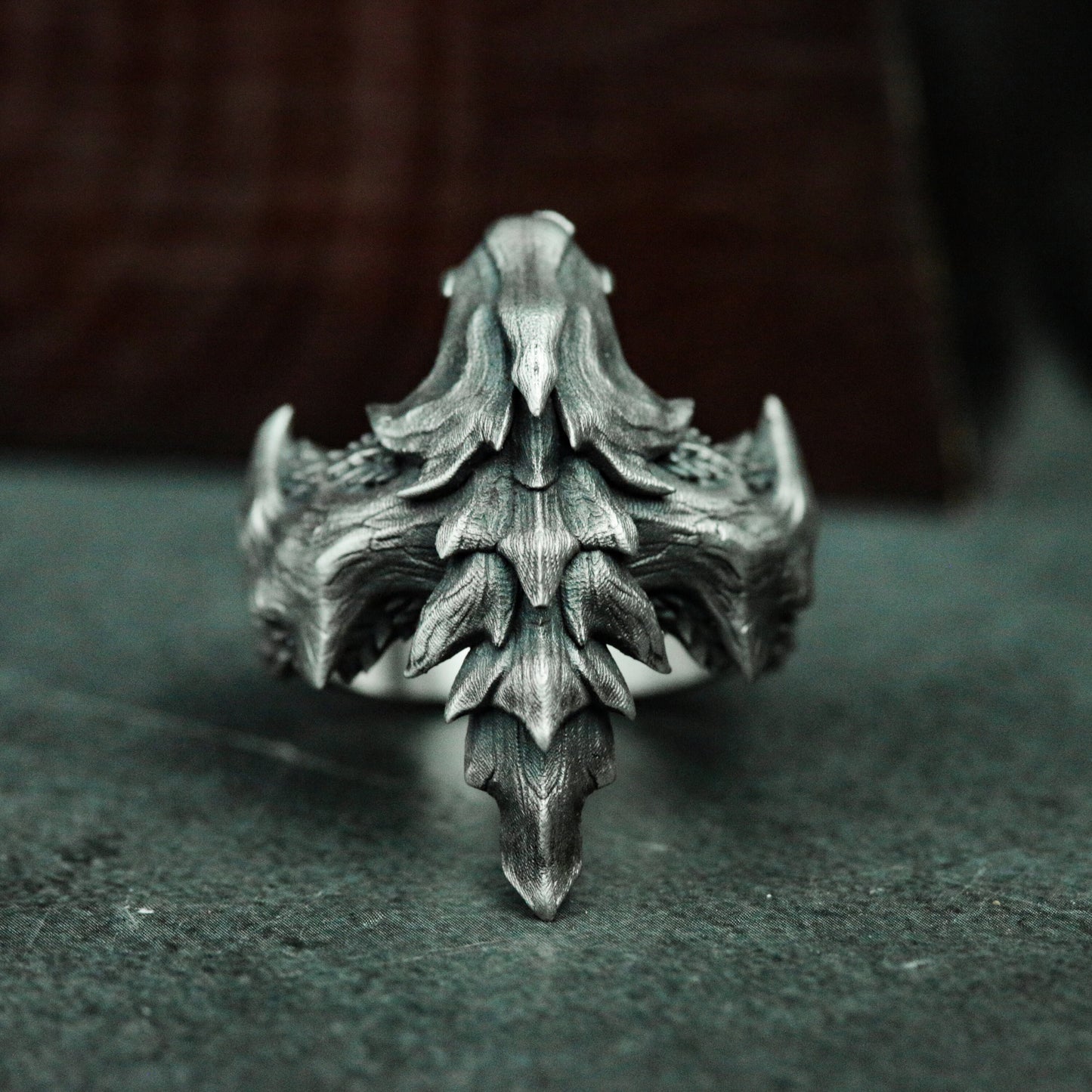 Dragon Scale Ring - 925 Silver Handmade Ring - Dragon Tail Ring