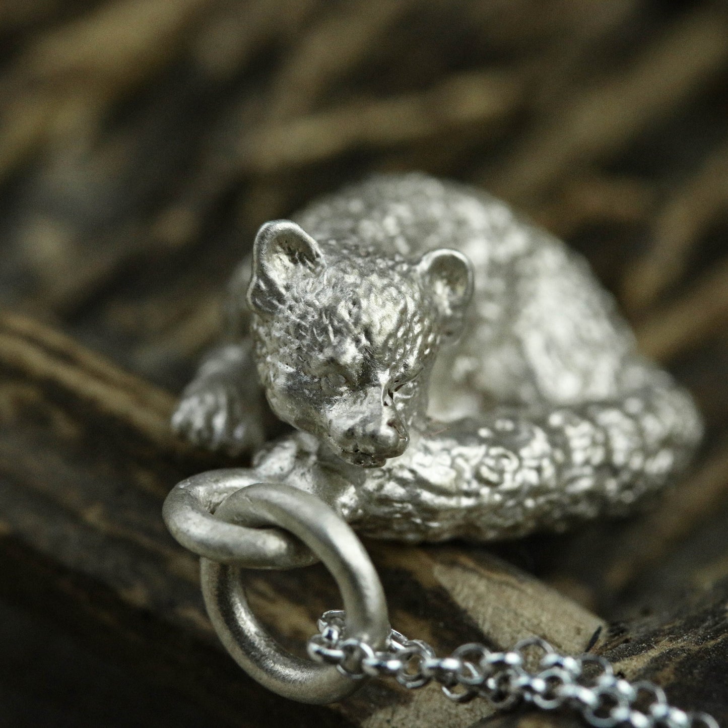 925 sterling silver fox pendant, fox necklace, animal necklace, personalized gift, sterling silver pendant, gift for him - handmade