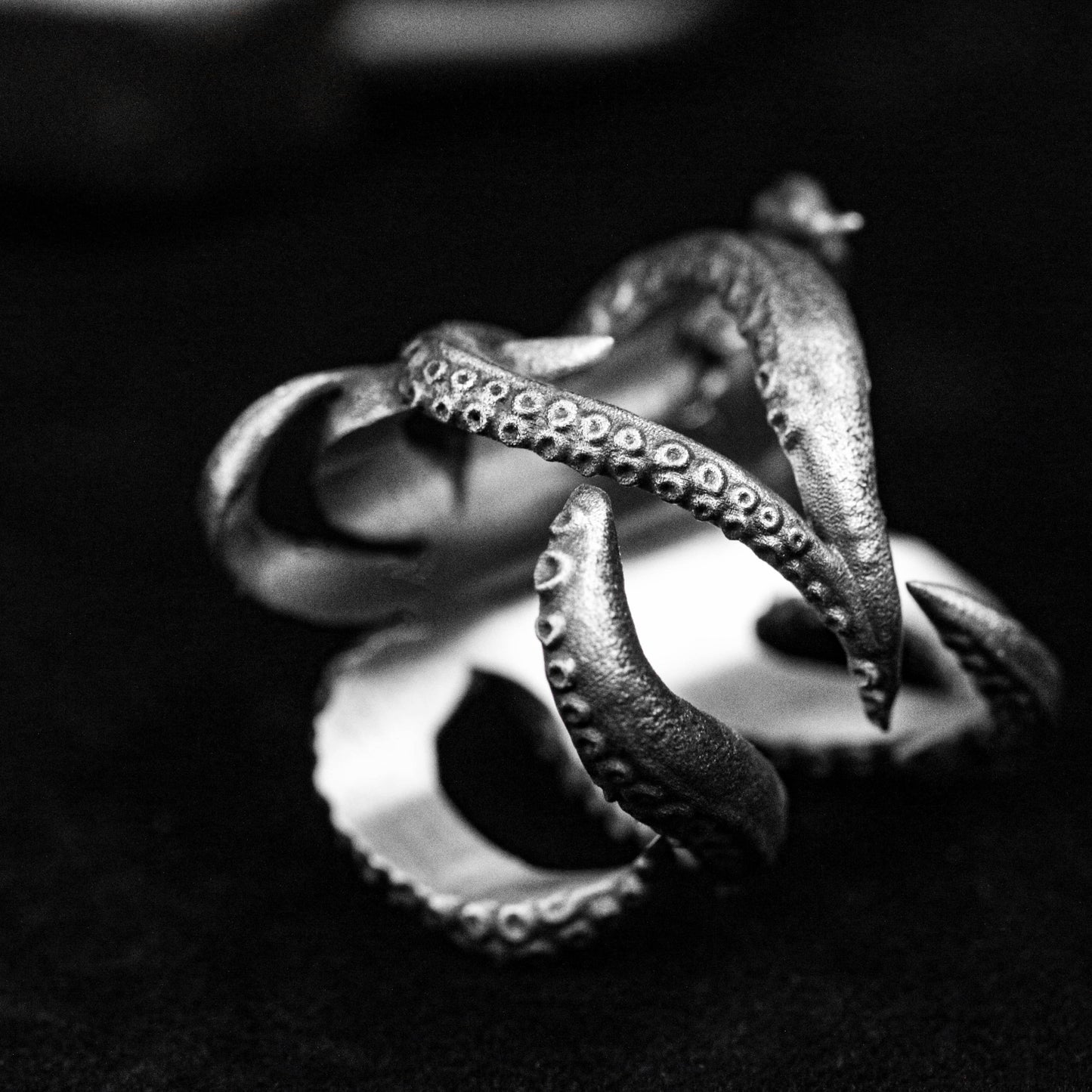 Big Octopus Ring Open Ring Cthulhu Ring 925 Sterling Silver Octopus Ring Handmade Silver Ring Octopus Jewelry