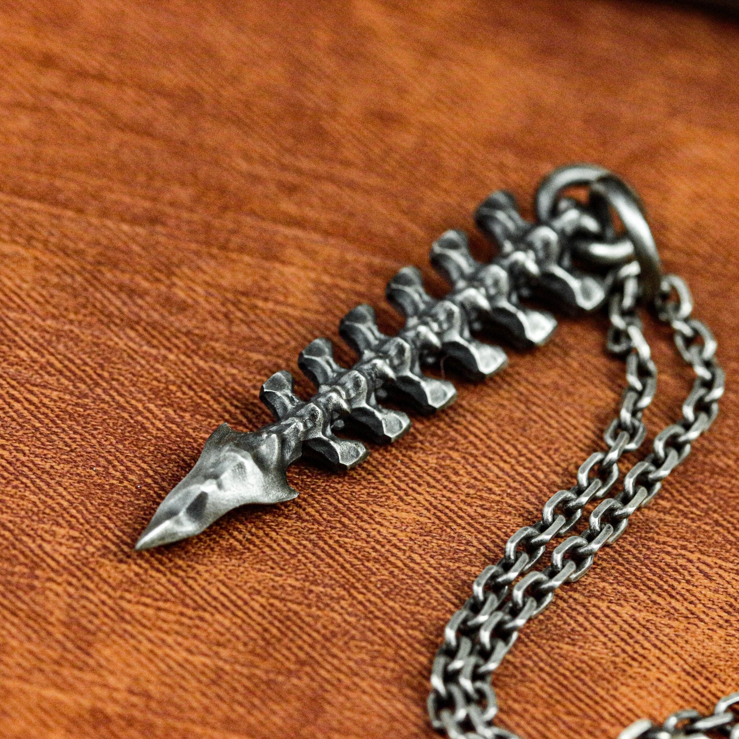 925 sterling silver spine pendant necklace, spine pendant, multi-eye silver pendant, lance necklace - handmade