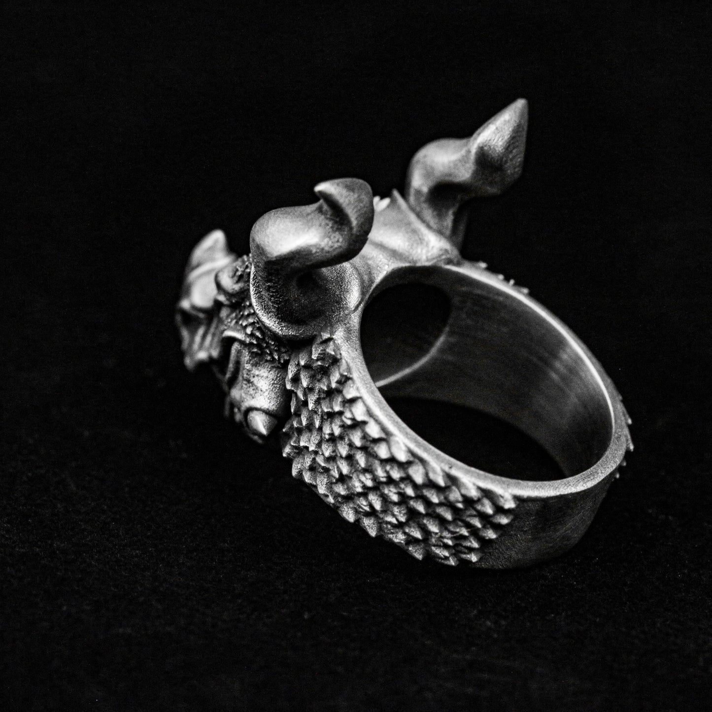 Wretched Dragon Ring-Handmade Dragon Ring-Dragon Skull-World of Warcraft-Handmade-Sterling Silver Dragon Ring Men-Gothic Jewelry