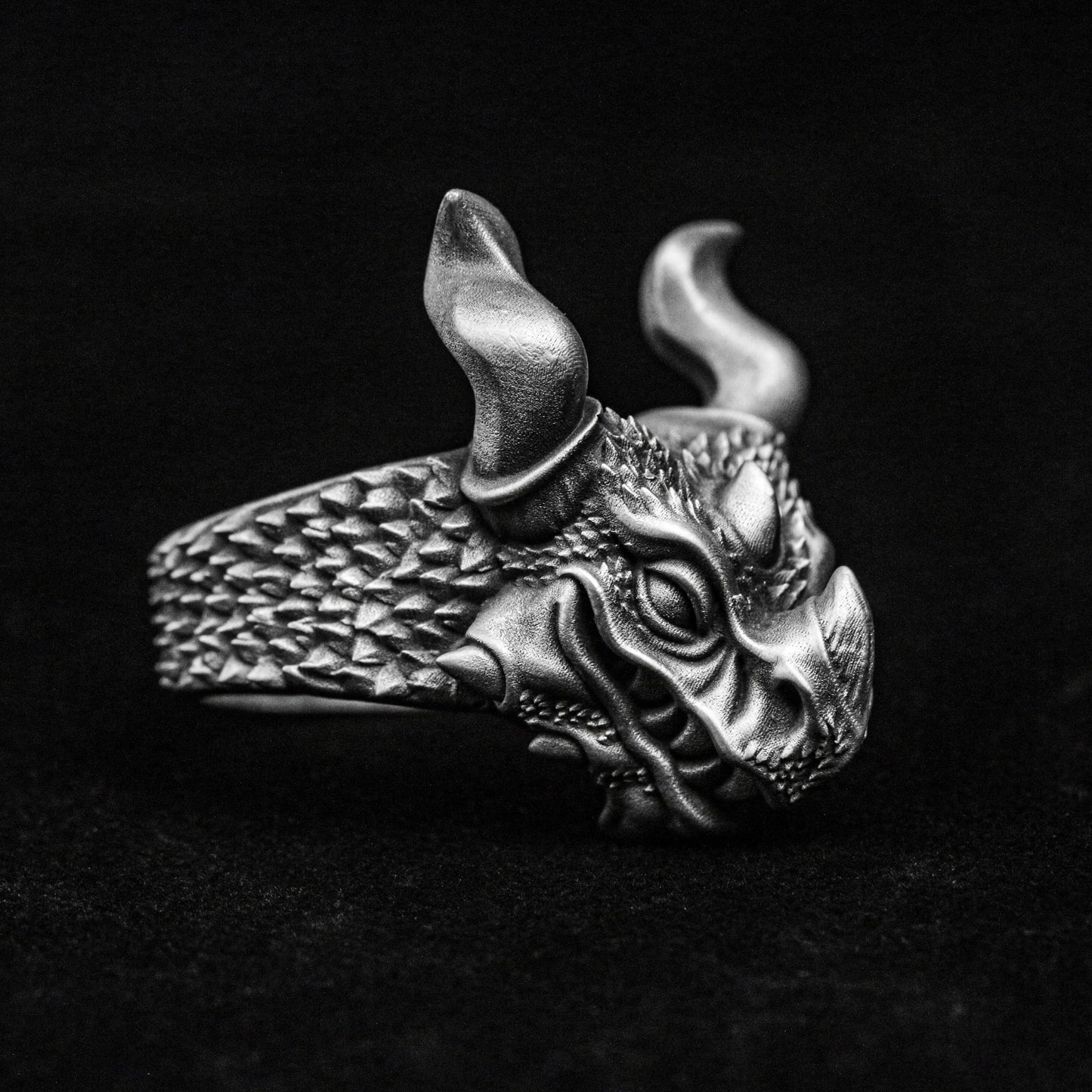Wretched Dragon Ring-Handmade Dragon Ring-Dragon Skull-World of Warcraft-Handmade-Sterling Silver Dragon Ring Men-Gothic Jewelry