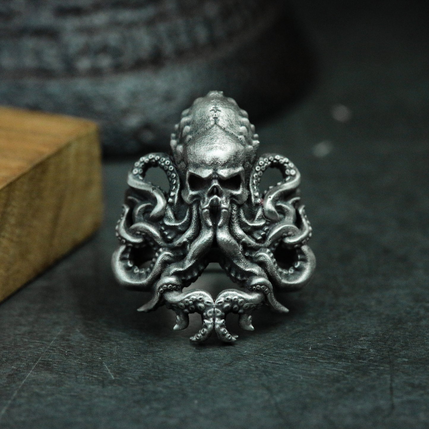 Return of Cthulhu God 925 Silver Ring-Cthulhu Octopus Ring-Mythological Jewelry Gift Ring