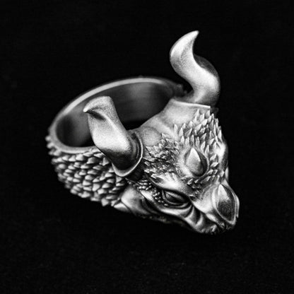Wretched Dragon Ring-Handmade Dragon Ring-Dragon Skull-World of Warcraft-Handmade-Sterling Silver Dragon Ring Men-Gothic Jewelry