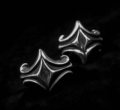 Silver couple cross ring-personal creative silver ring-craftsman-made-men's cross ring-women's jewelry