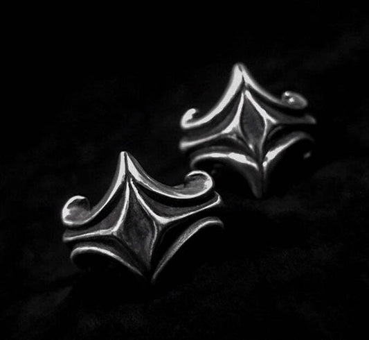 Silver couple cross ring-personal creative silver ring-craftsman-made-men's cross ring-women's jewelry
