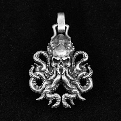 Cthulhu Necklace - Pendant for Men - Octopus Pendant - Artisan Handmade Jewelry - Return of the Gods - Oxidized Men's Jewelry