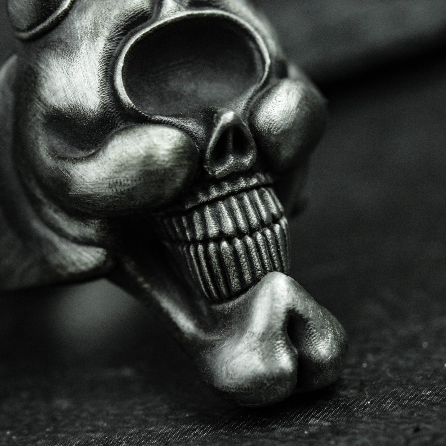 925 sterling silver Smiling Devil Ring, Devil silver Ring, Sinister Ring - Handmade