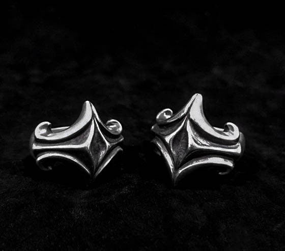 Silver couple cross ring-personal creative silver ring-craftsman-made-men's cross ring-women's jewelry