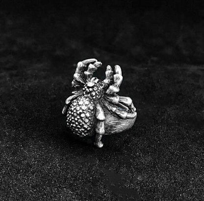 Spider Ring - Gift For Him - 925 Sterling Silver - Hand Cast Jewelry - Rings For Men - Vintage Creative Jewelry