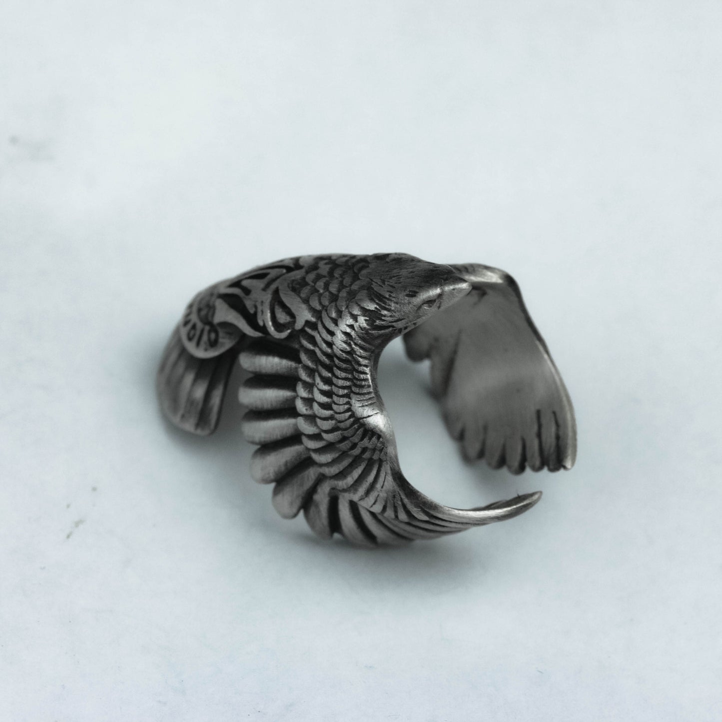 Eagle 925 silver ring, eagle silver ring, men's eagle flying silver ring