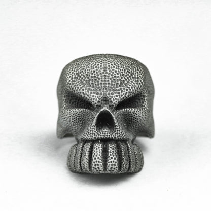 925 silver giant spirit skull ring Buck teeth skull ring without jaw skull ring ugly skull ring 925 silver brass handmade jewelry