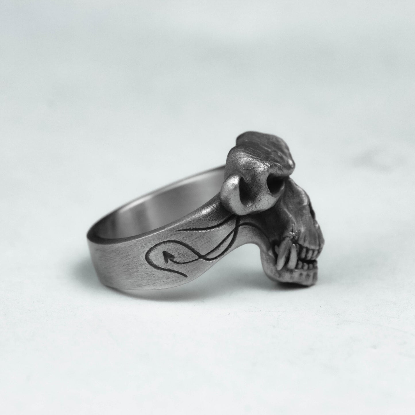 925 silver Gorilla ring, King Kong 925 silver ring, personalized monkey wild man ring jewelry hanuman ring