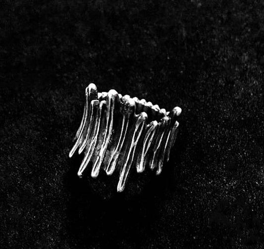 Deadwood Rings-Deadwood Jewelry-Gifts for Men-Handmade Oxidized Jewelry-Sterling Silver Jewelry