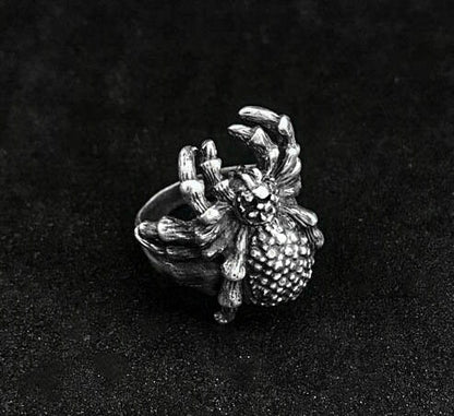 Spider Ring - Gift For Him - 925 Sterling Silver - Hand Cast Jewelry - Rings For Men - Vintage Creative Jewelry