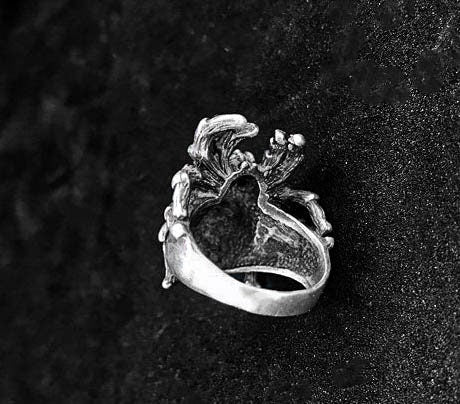 Large Spider Ring - Hand Cast Spider Ring - Realistic Spider Ring for Men - Vintage Creative Spider Jewelry - Sterling Silver Insect Ring