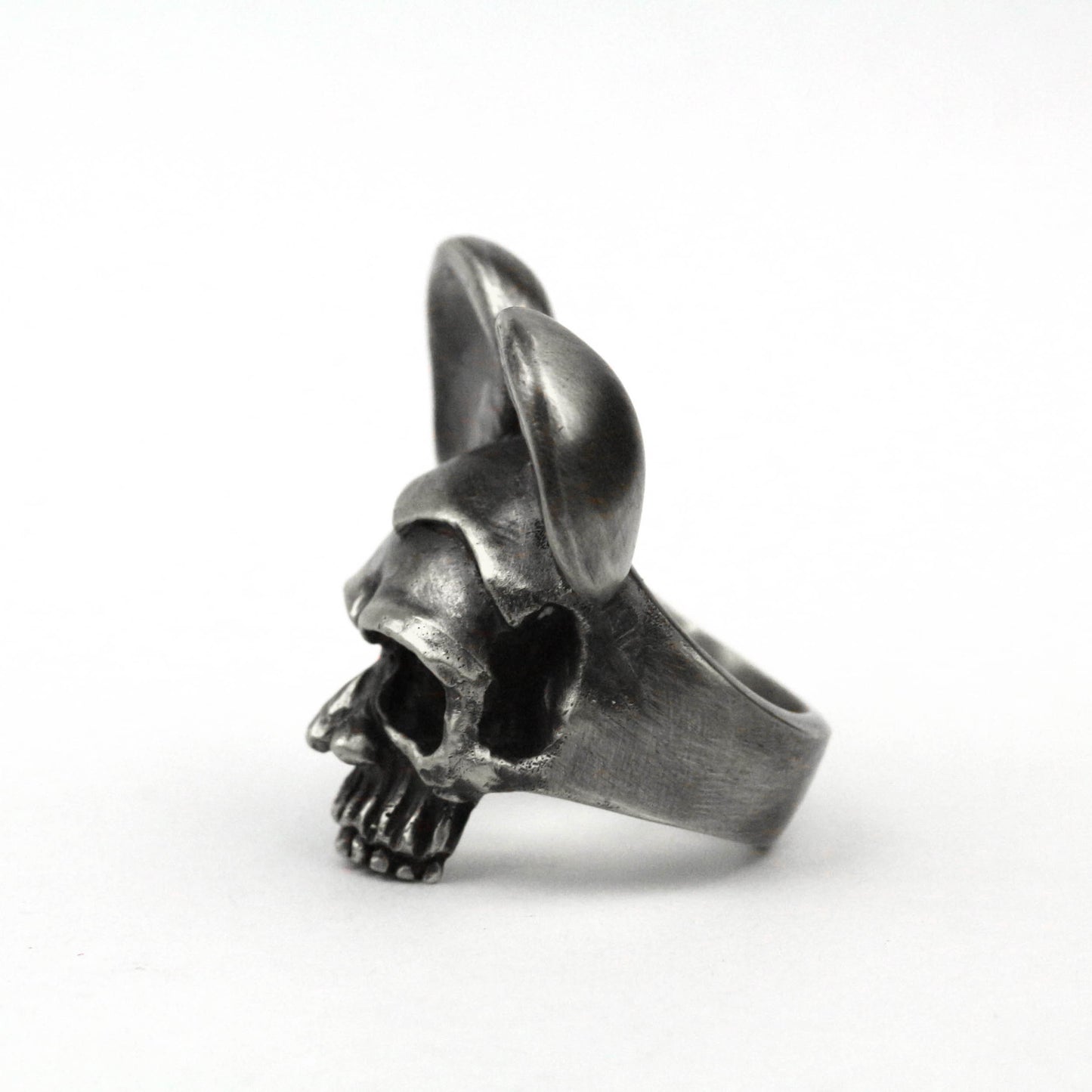 Mickey Skull ring big ear skull ring VintageBrass 925 silver handmade custom jewelry