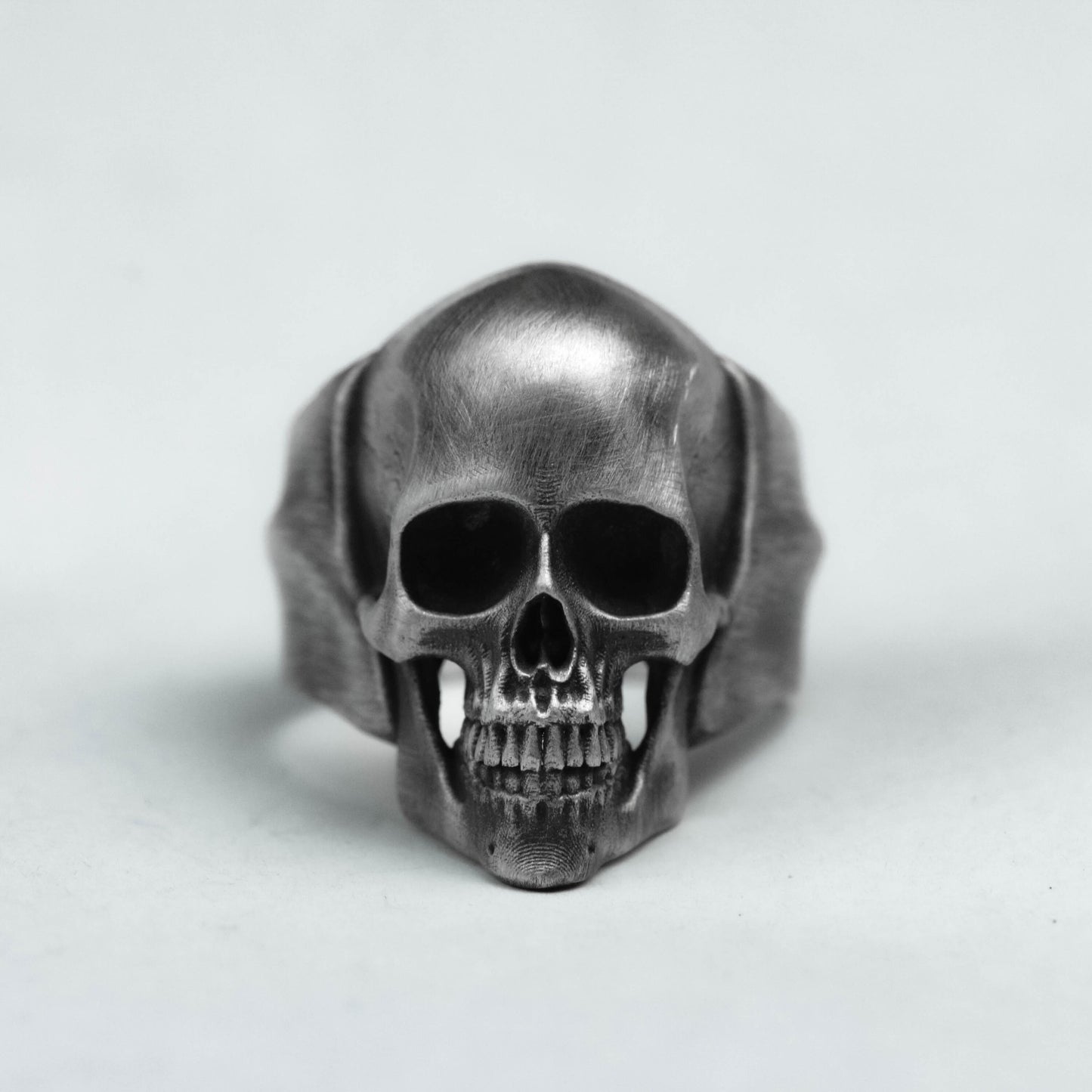 Realistic skull 925 silver ring, silver skull handmade ring, Gothic dark gift silver ring keith richards Ring