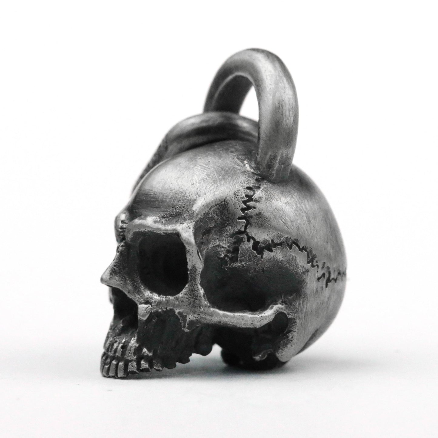 925 silver skull pendant/gothic style pendant/Dark style skull pendant  key chain pendant handmade jewelry