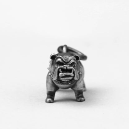 English Pitbull 925 Silver Pendant Necklace, Bulldog Silver Pendant, Bully Dog Necklace, Handmade Silver Pendant Gift