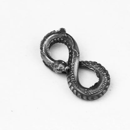 Snake Pendant Venomous Snake Pendant  dragon necklace Auger 925 silver pendant necklace, handmade unique necklace, faith gift pendant