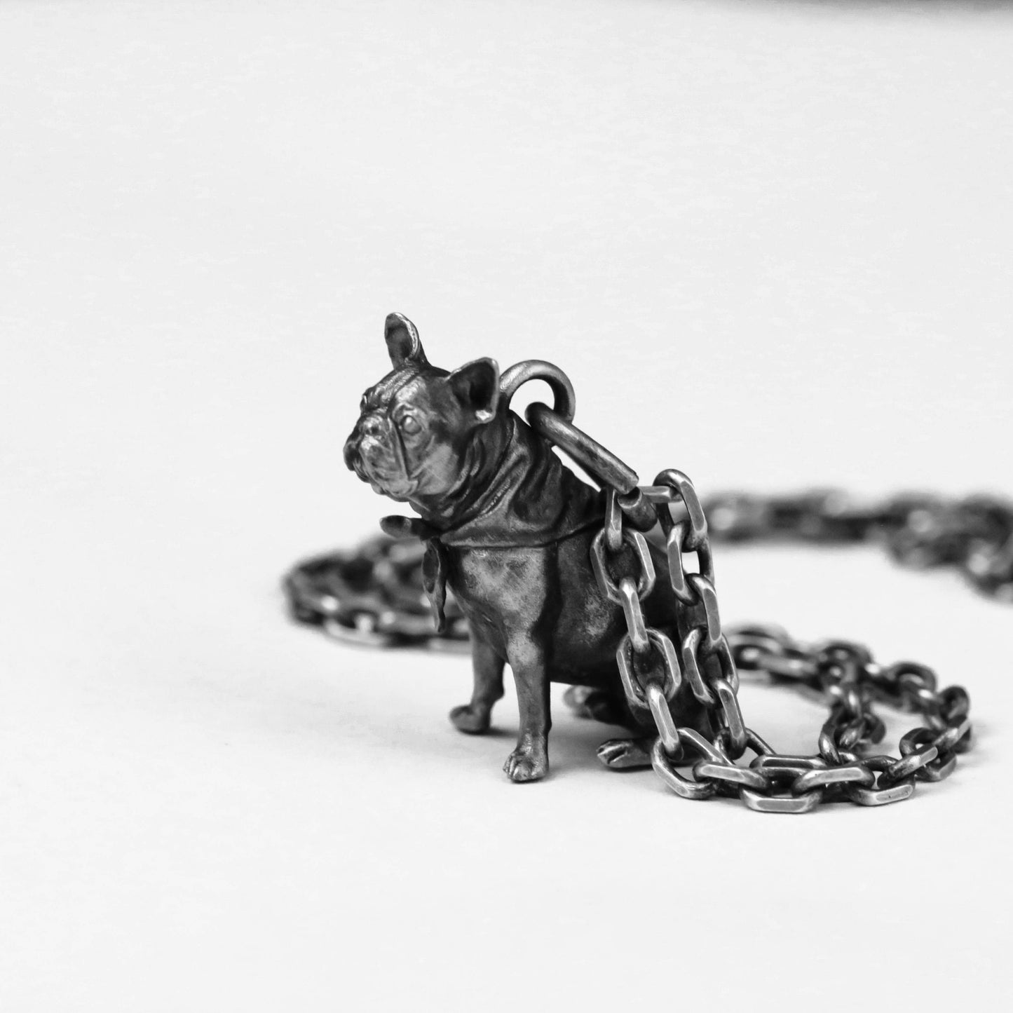 925 silver pit bull pendant, vicious dog charm, pet charm, animal protection charm