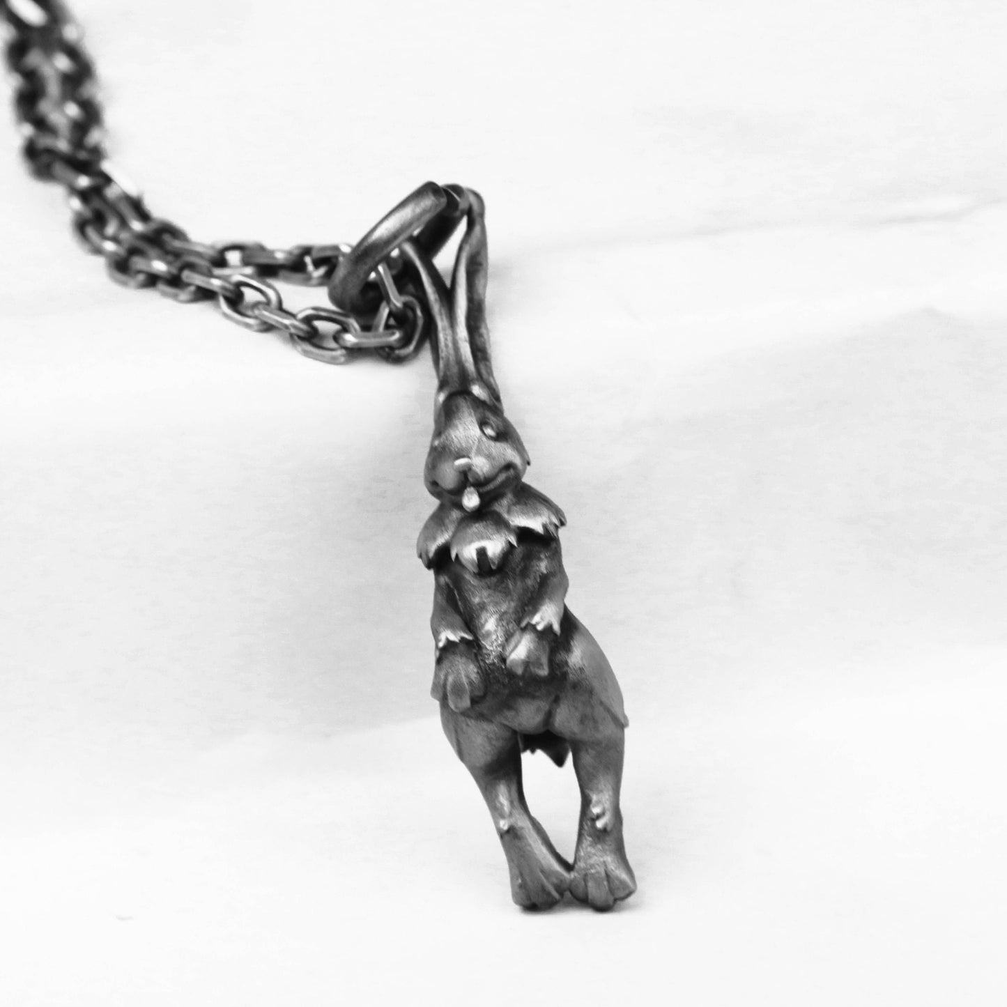 925 Silver Standing Rabbit Pendant, Long Ear Rabbit Pendant, Mr. Magic Rabbit Pendant