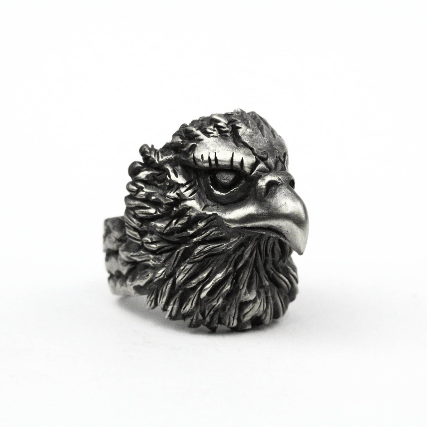 925 silver Eagle ring, men's eagle ring, condor ring, eagle head ring