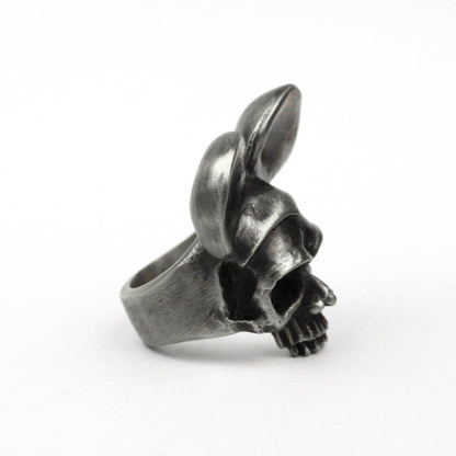 Big Ear Skull Vintage Ring 925 Silver/Brass Fantasy Jewelry