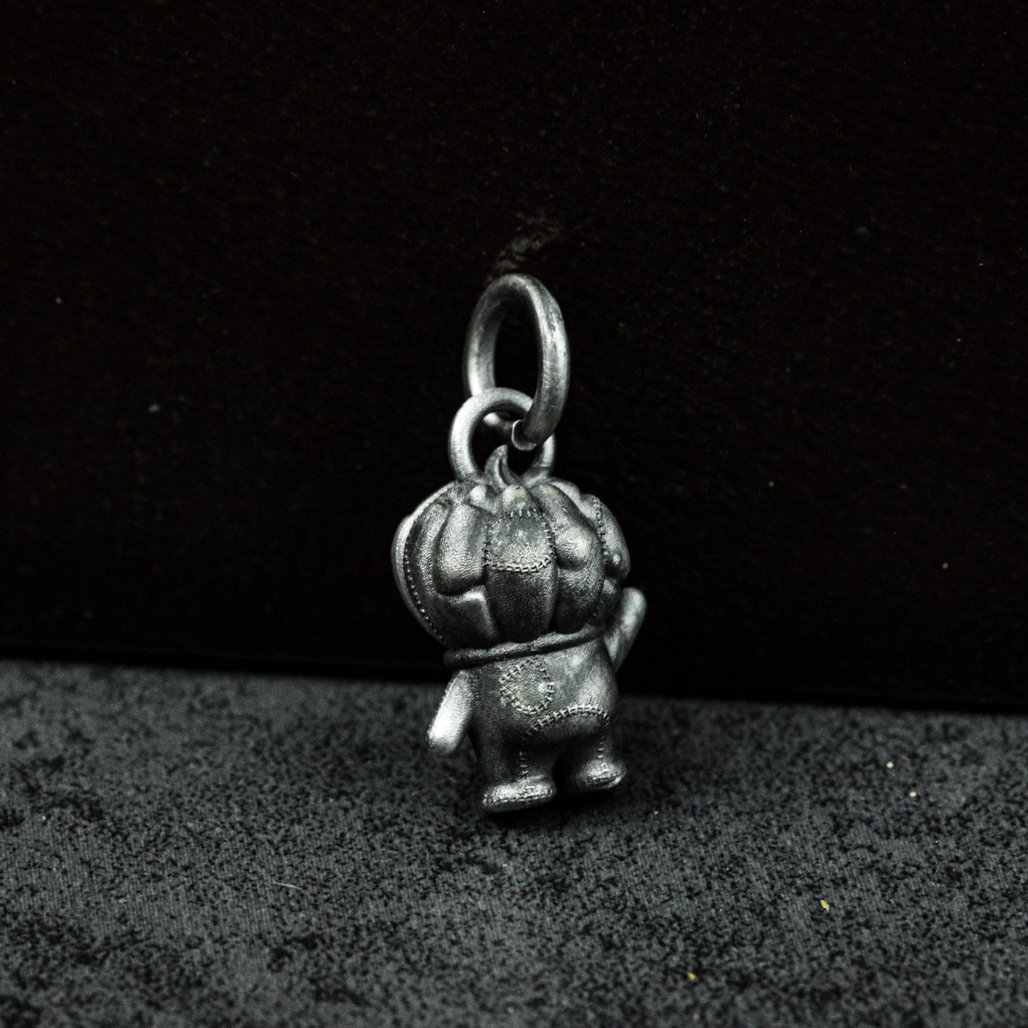 925 sterling silver Halloween pumpkin pendant, pumpkin jewelry, gothic jewelry, Halloween gift