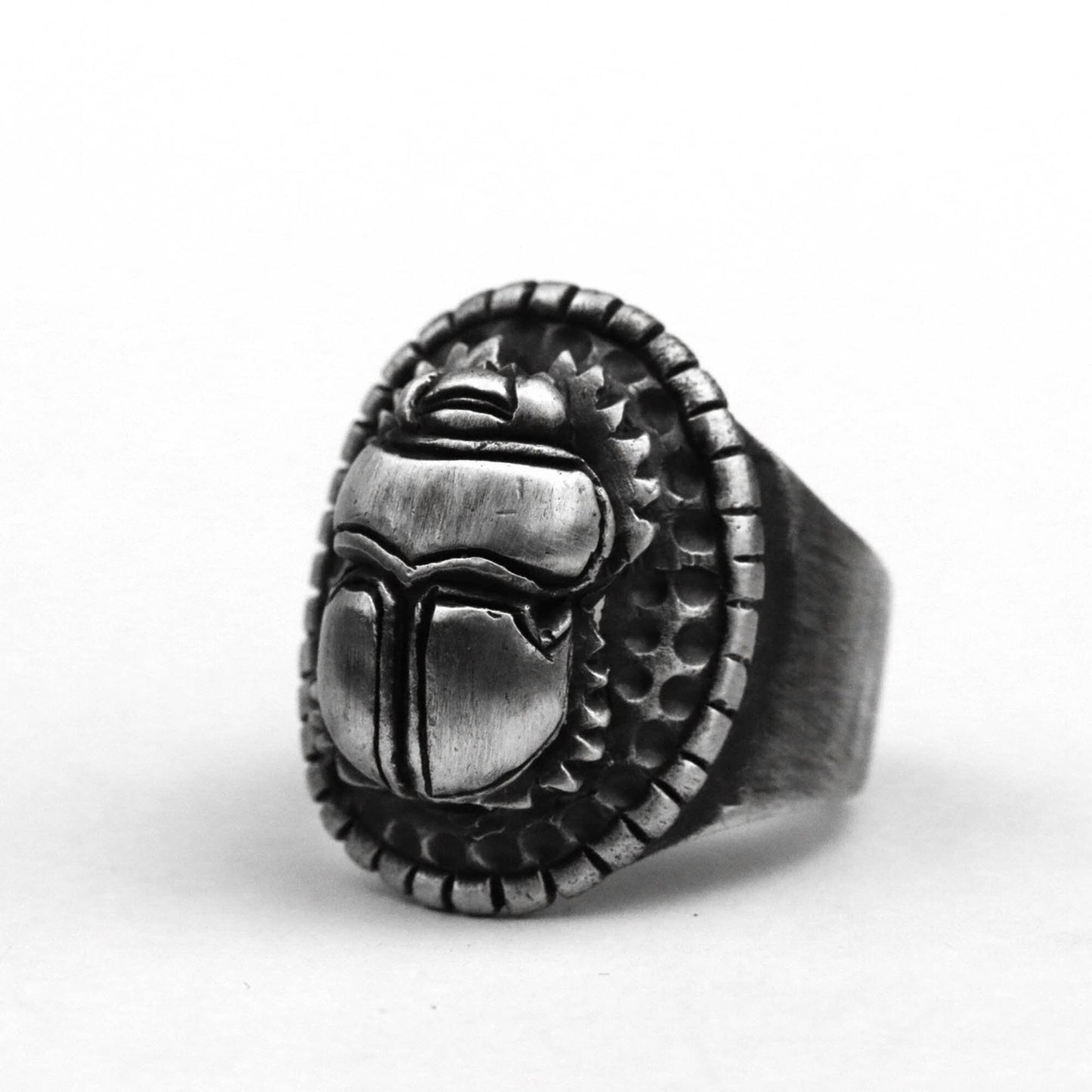 925 silver Egyptian scarab ring beetle ring dung beetle ring chafer ring brass craftsman making jewelry