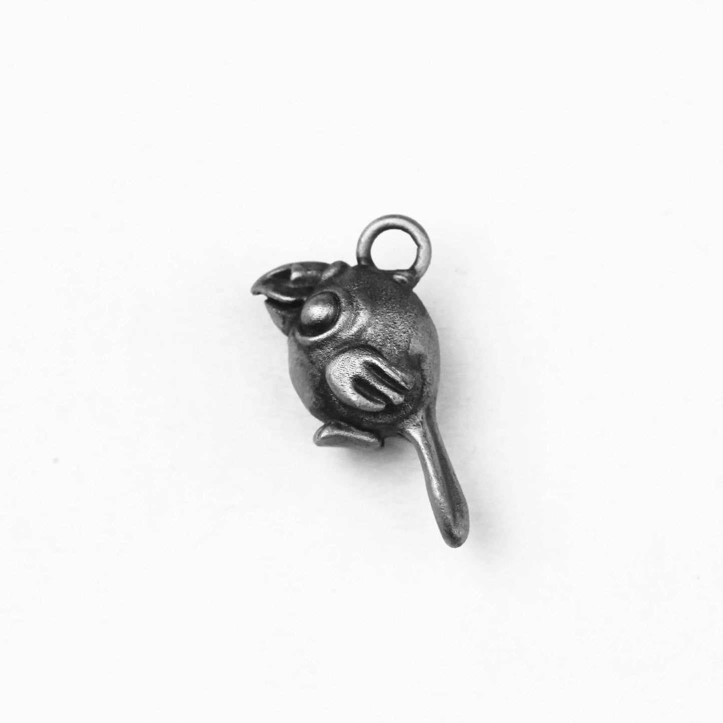 925 silver Q-parrot pendant, cute parrot baby jewellery, tropical animal jewellery