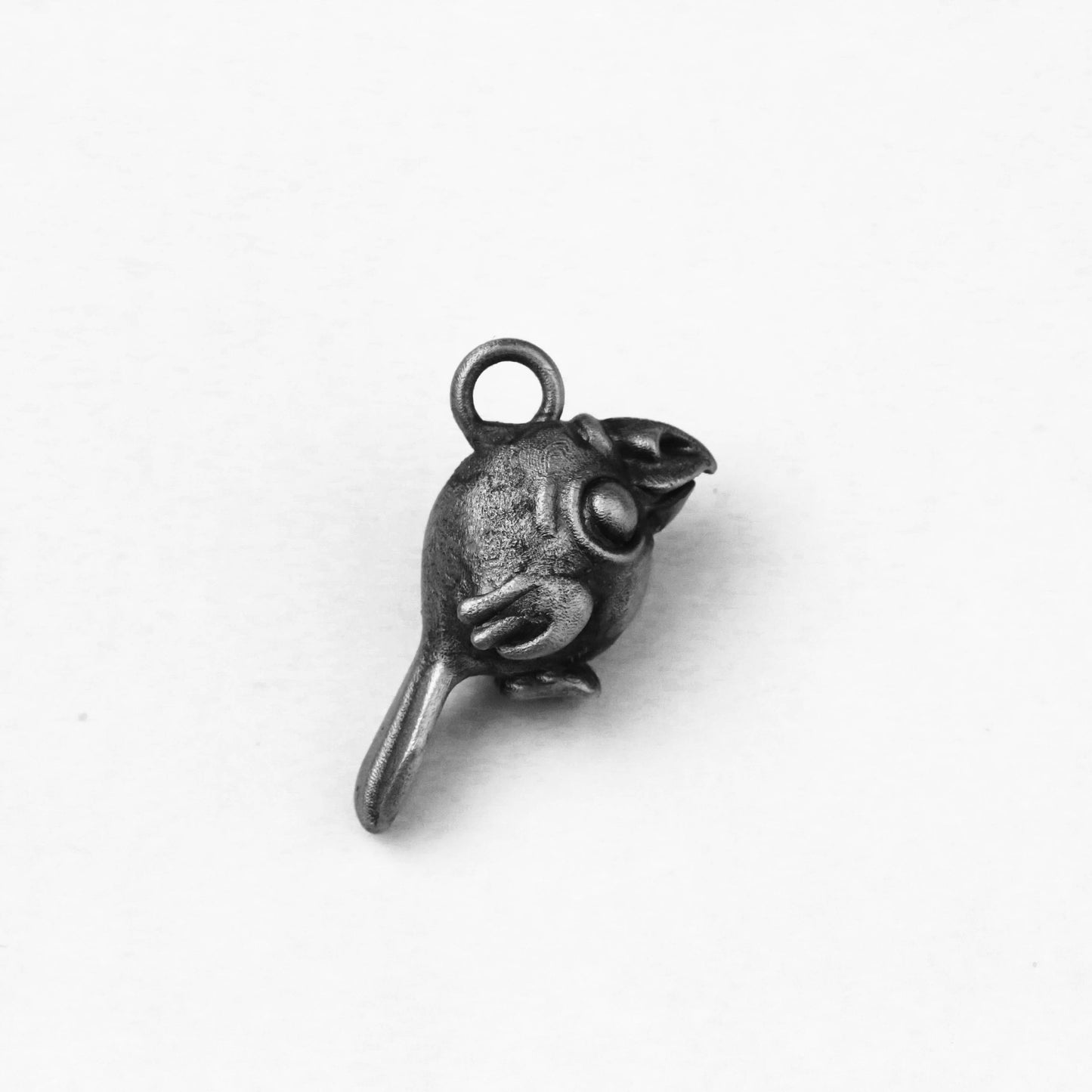 925 silver Q-parrot pendant, cute parrot baby jewellery, tropical animal jewellery