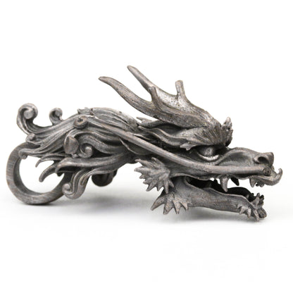 Dragon pendant, dragon head pendant, dragon king pendant, evil dragon necklace, men's dragon handmade jewelry