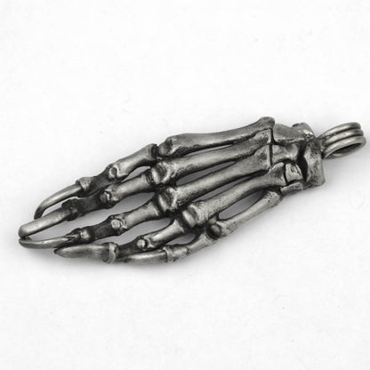 925 silver Hand bone pendant, skeleton hand pendant, human anatomy jewelry, brass handmade jewelry