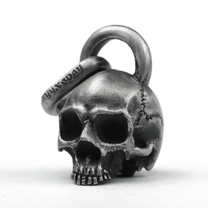 925 silver skull pendant/gothic style pendant/Dark style skull pendant  key chain pendant handmade jewelry