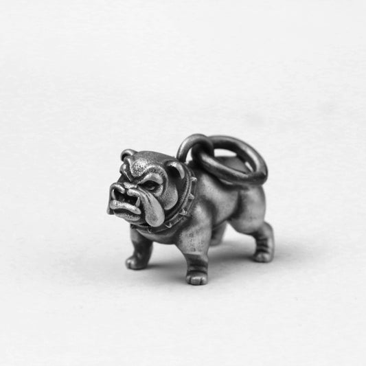 English Pitbull 925 Silver Pendant Necklace, Bulldog Silver Pendant, Bully Dog Necklace, Handmade Silver Pendant Gift