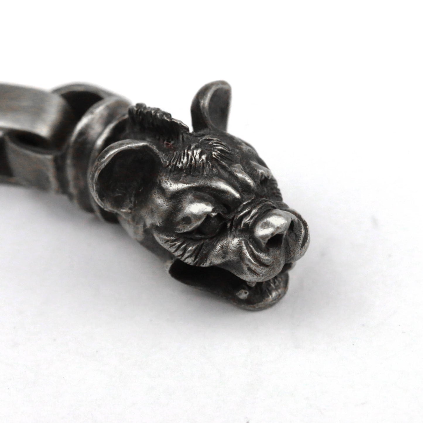 Hyena pendant, dirty hyena necklace, monster hunter, demon beast brass 925 silver jewelry