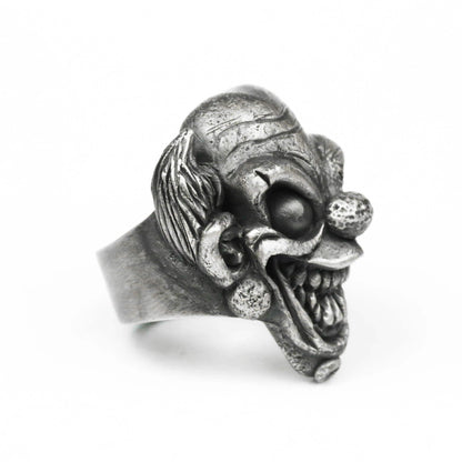 925 silver skull ring,big mouth ring,The Lord of the Dead Forest Ring,Japanese retro mythological figure, Brass handmade jewelry