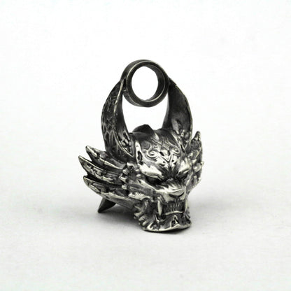 925 silver Japanese Samurai Helmet Pendant, Harajuku Spiked Knight Helmet Pendant, Spike Pendant, Demon Knight Necklace Handmade Jewelry