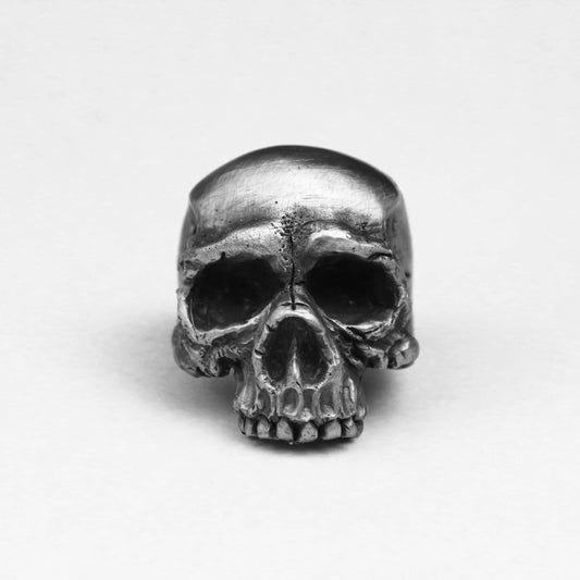 Jawless skull 925 silver ring, broken skull ring, ghost vintage gothic ring gift