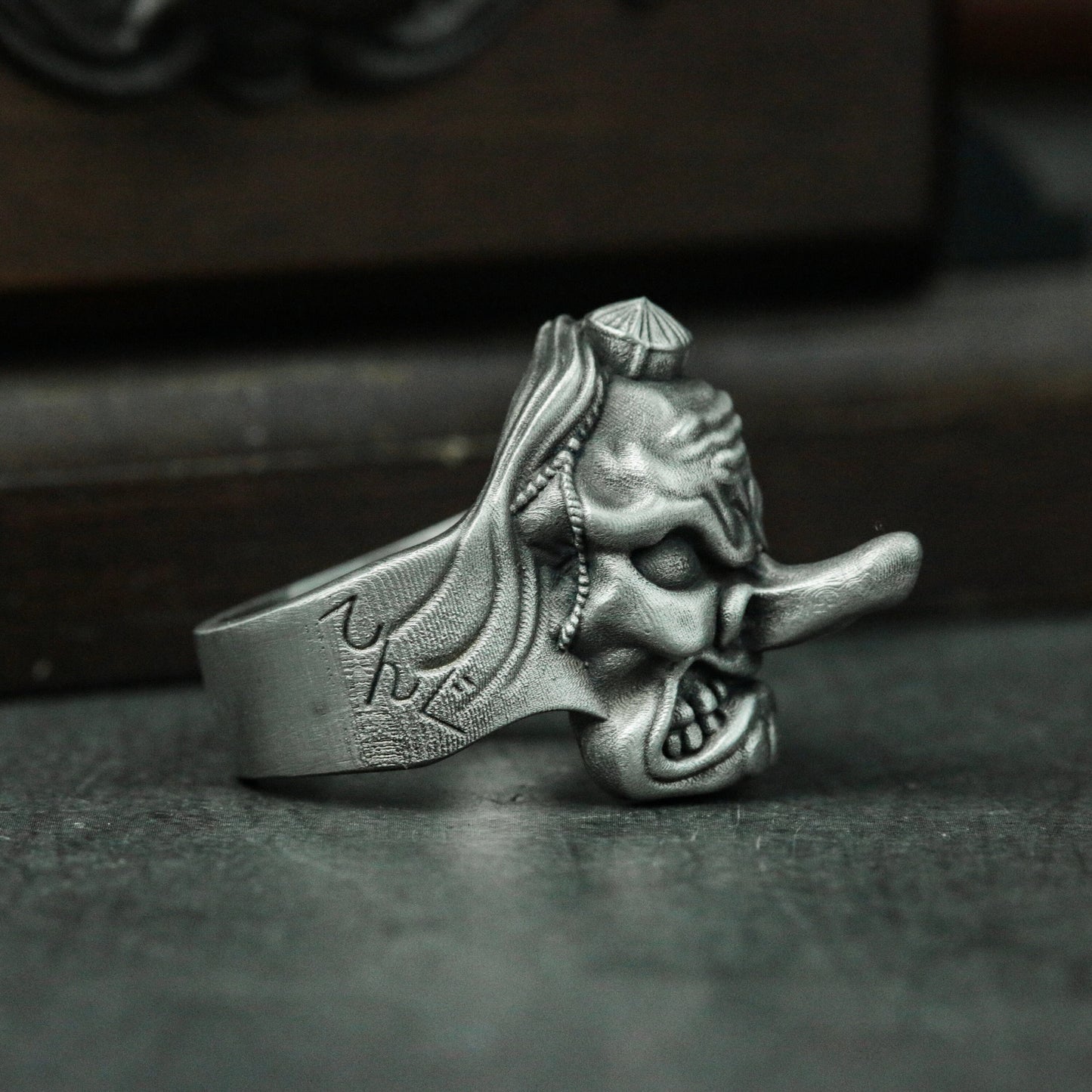 Hyakki Night Walk-Tengu 925 Silver Ring-Japanese Legend Style Ring Gift Personality Handmade Man Ring