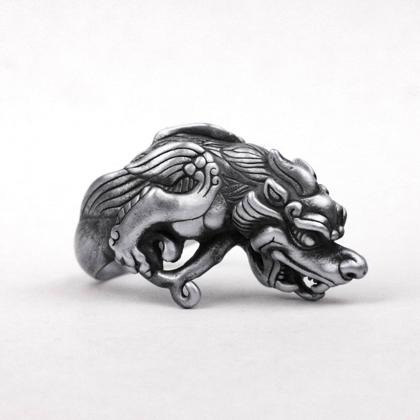 925 silver Beast ring,lion ring,dog ring, poodle ring, animal ring, barking dog ring, brass handmade jewelry