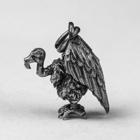 Vulture Silver Pendant - Condor Necklace - Men's Jewelry - Angel Silver Pendant - Gift For Him - Everyday Pendant - Personalized Jewelry