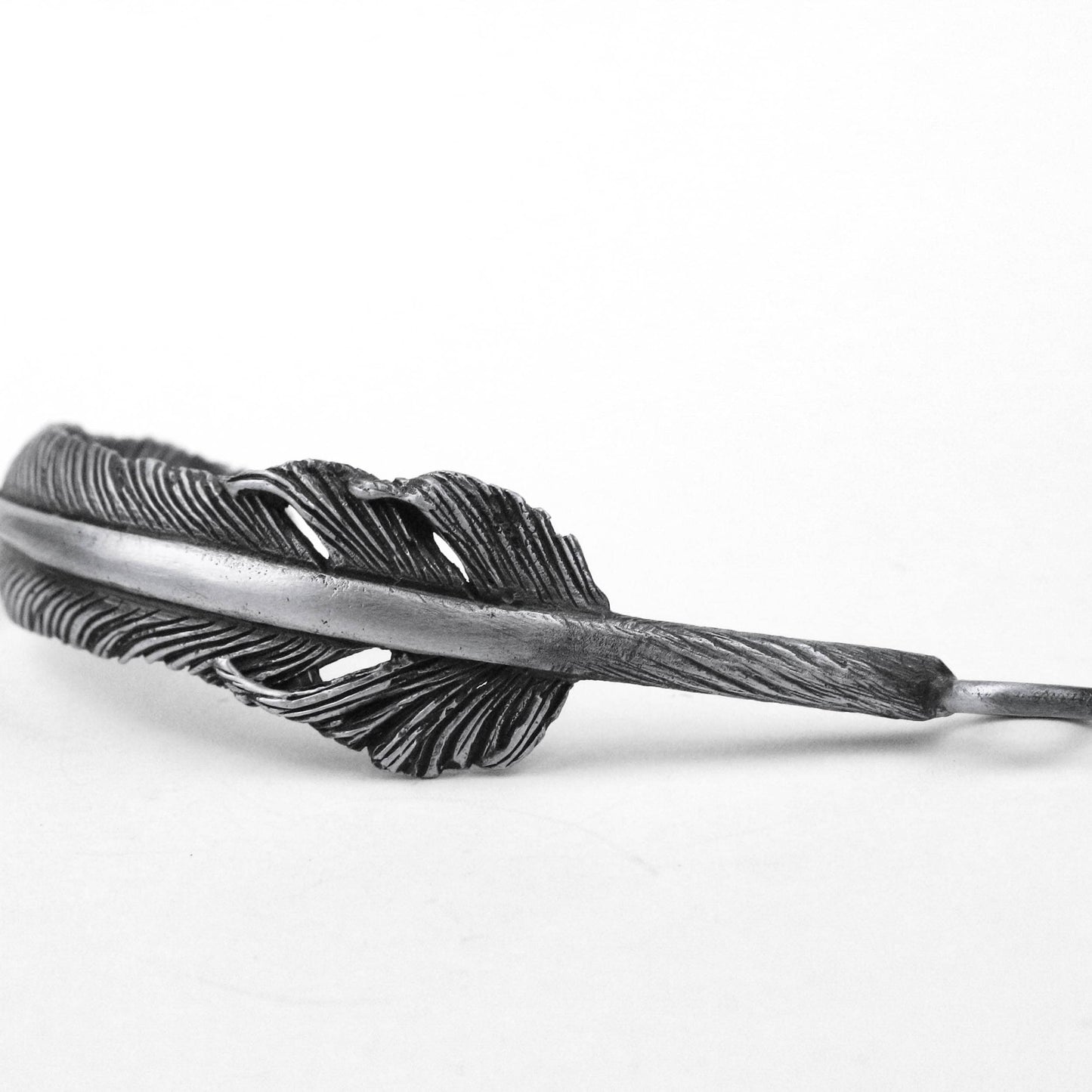 Feather pendant, 925 silver feather necklace, brass handmade jewelry