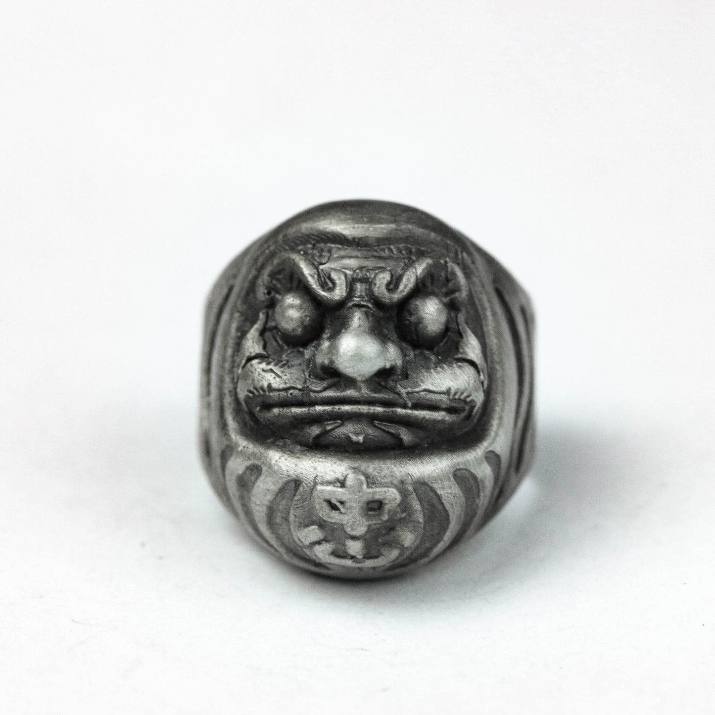 925 silver DARUMA ring Damour Budaoweng ring Japanese doll craftsmen make brass jewelry