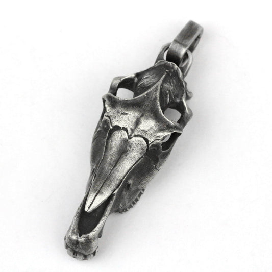 925 silver Horse Skull Charm Pendant Necklace Horse skull head taxidermy science study exhibition home decor shamanic healing Equestrian