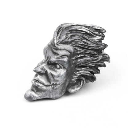 Mythic Antagonist Brass/925Silver Pendant - Handcrafted Comic Book Style Necklace
